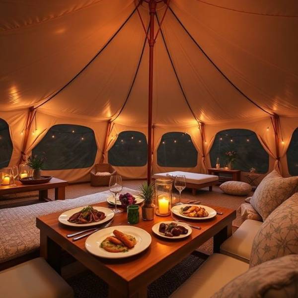 Glamping Kuliner: Sensasi Makan Mewah di Tengah Keindahan Alam Indonesia